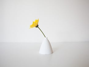Para Vase in White Processed Versatile Plastic