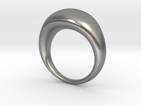 Globe Ring in Natural Silver: 8 / 56.75