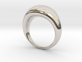 Globe Ring in Rhodium Plated Brass: 8 / 56.75