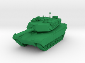 Abrams Tank Model in Green Processed Versatile Plastic