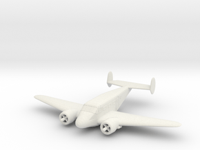 1:144 Beechcraft Model 18 in White Natural Versatile Plastic
