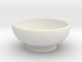 Bowl in White Natural Versatile Plastic