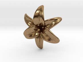 Lily Blossom (small) in Natural Brass