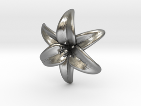 Lily Blossom (small) in Natural Silver