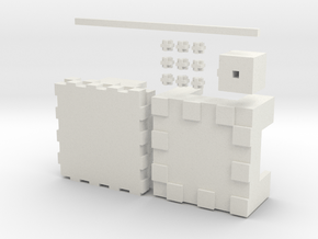 Minecraft Shulker in White Natural Versatile Plastic