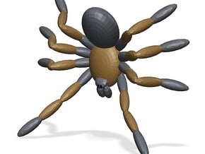 Tarantula Attack Pose Version in Tan Fine Detail Plastic