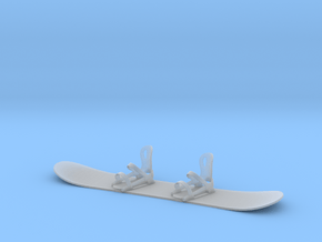 Mini Snowboard in Tan Fine Detail Plastic