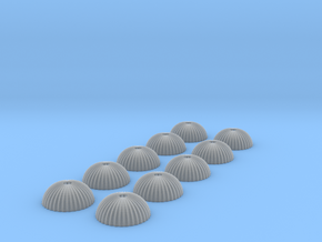  1/500 scale army parachute para Fallschirm 10 of in Tan Fine Detail Plastic