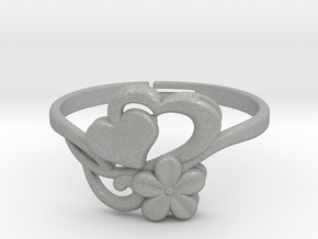 Flower Ring 1  in Aluminum