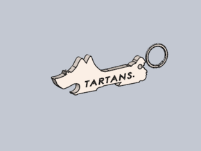 Tartan Opener in Tan Fine Detail Plastic