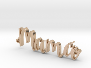 Mama letters in 14k Rose Gold Plated Brass