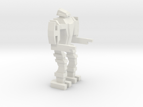 Bipedal Mech in White Natural Versatile Plastic