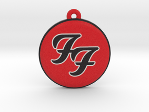 Foo Fighters Logo Pendant / Ornament in Full Color Sandstone