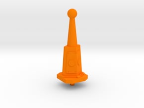 Castle Grayskull Prototype Turret Cannon Stand in Orange Processed Versatile Plastic
