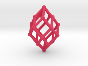 0517 Polar Zonohedron V&E [5] #002 in Pink Processed Versatile Plastic