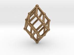 0517 Polar Zonohedron V&E [5] #002 in Natural Brass