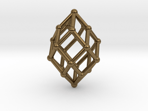 0517 Polar Zonohedron V&E [5] #002 in Natural Bronze
