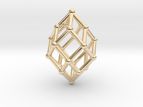 0517 Polar Zonohedron V&E [5] #002 in 14K Yellow Gold