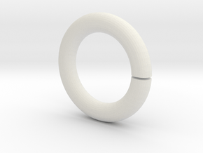Roman-shade-ring in White Natural Versatile Plastic