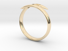 Love Between Smooth 18 in 14k Gold Plated Brass