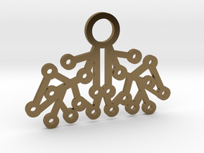 Electrode Pendant in Polished Bronze
