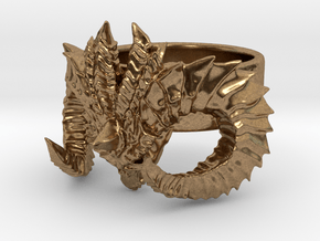 Diablo Ring (size - 2) in Natural Brass