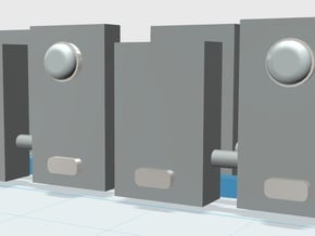 Electric Power Meter Box 1-87 HO Scale (4PK) in Tan Fine Detail Plastic