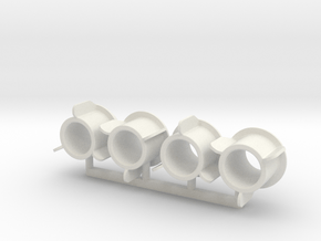 Smiths Gauge Lamp Adapter 1 in White Natural Versatile Plastic