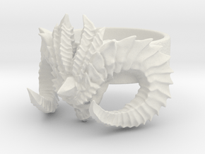 Diablo Ring Size 3 in White Natural Versatile Plastic