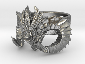 Diablo Ring Size 3 in Natural Silver