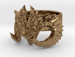 Diablo Ring Size 3 in Natural Brass