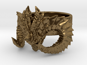 Diablo Ring Size 3 in Natural Bronze