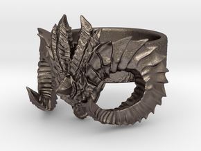 Diablo Ring (Size 3,5) in Polished Bronzed Silver Steel