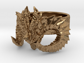 Diablo Ring (Size 3,5) in Natural Brass