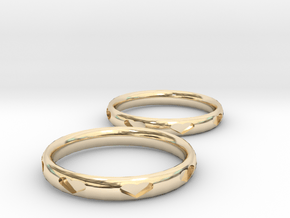 Love Bracelets in 14k Gold Plated Brass