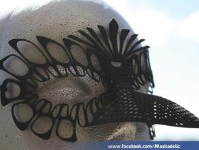 Party Mask 'NeverMore' in White Natural Versatile Plastic