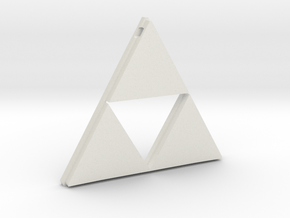 [Zelda] Triforce Pendant in White Natural Versatile Plastic
