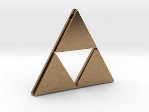 [Zelda] Triforce Pendant in Natural Brass