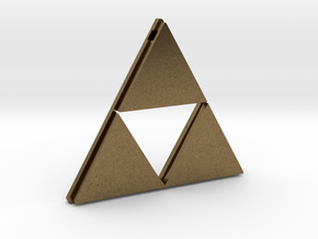 [Zelda] Triforce Pendant in Natural Bronze