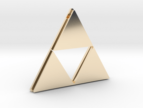 [Zelda] Triforce Pendant in 14k Gold Plated Brass