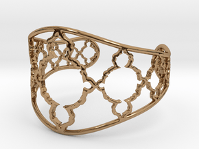 Mandelbrot Cuff in Polished Brass