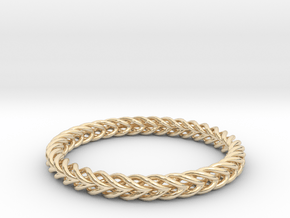 Circular Bracelet in 14k Gold Plated Brass