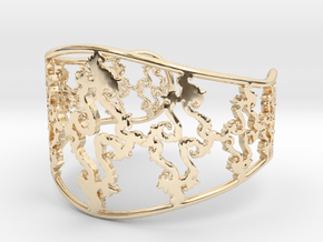 Julia Cuff in 14k Gold Plated Brass