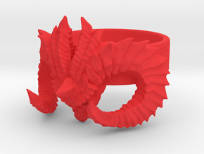 Diablo Ring Size 4 in Red Processed Versatile Plastic