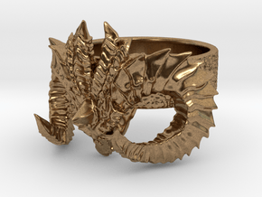 Diablo Ring Size 4 in Natural Brass