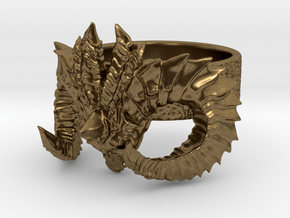 Diablo Ring Size 4 in Natural Bronze
