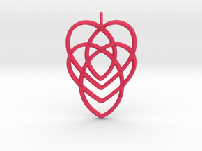 Celtic Mother's Knot in Pink Processed Versatile Plastic