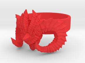 Diablo Ring Size 7 in Red Processed Versatile Plastic