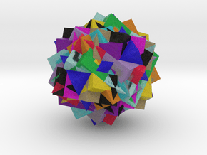 13 Cube Compound, colored in Full Color Sandstone