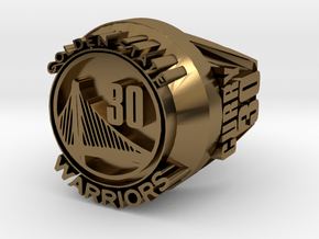 Curry 30  championship ring in Polished Bronze